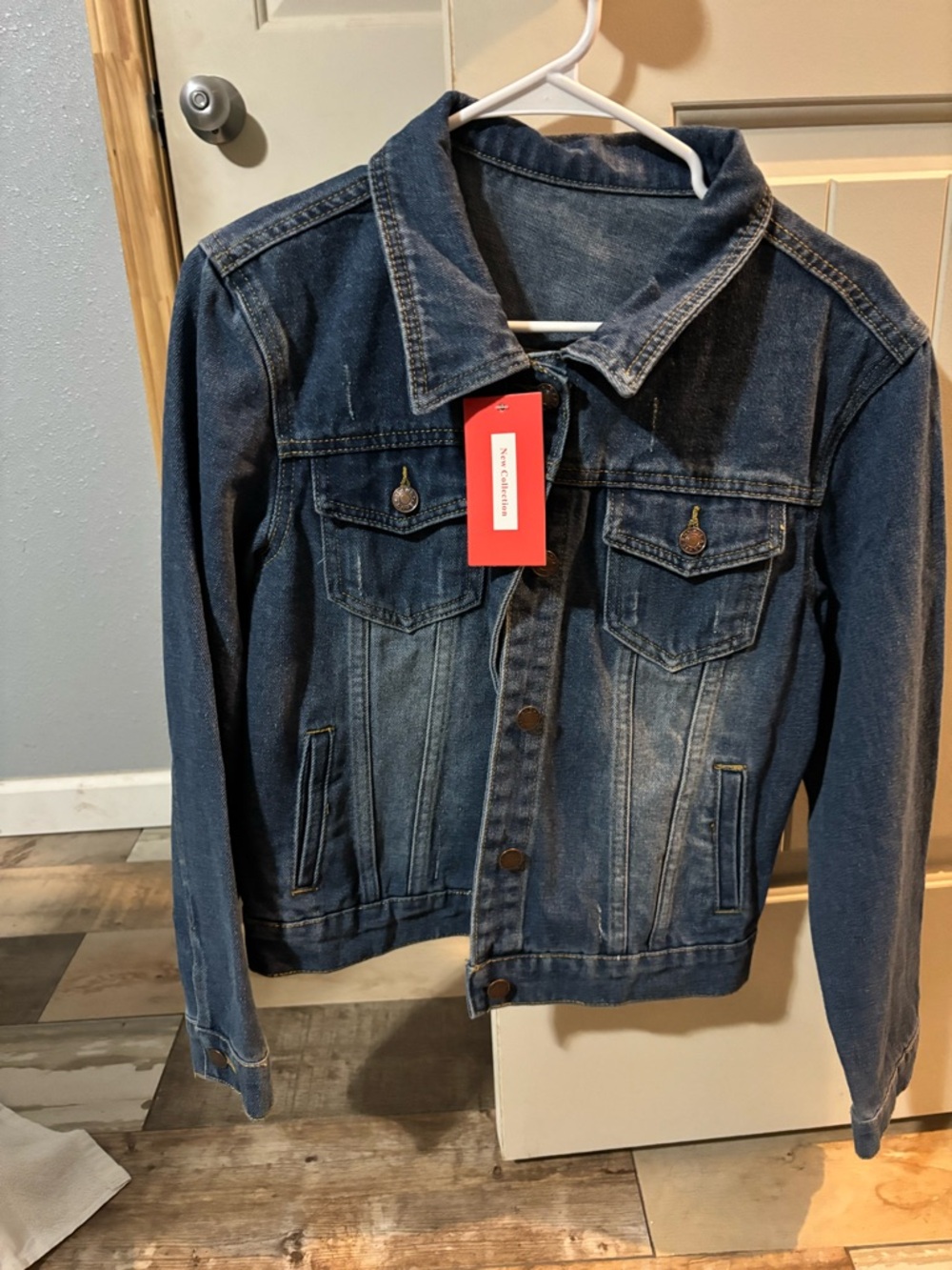 Classic Dark Blue Denim Jacket - Women
